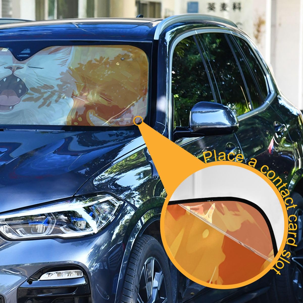 Paraguas Plegable Para Parabrisas De Coche, Protección Solar UV Aislamiento Termico Para Ventana Delantera De~p133049675