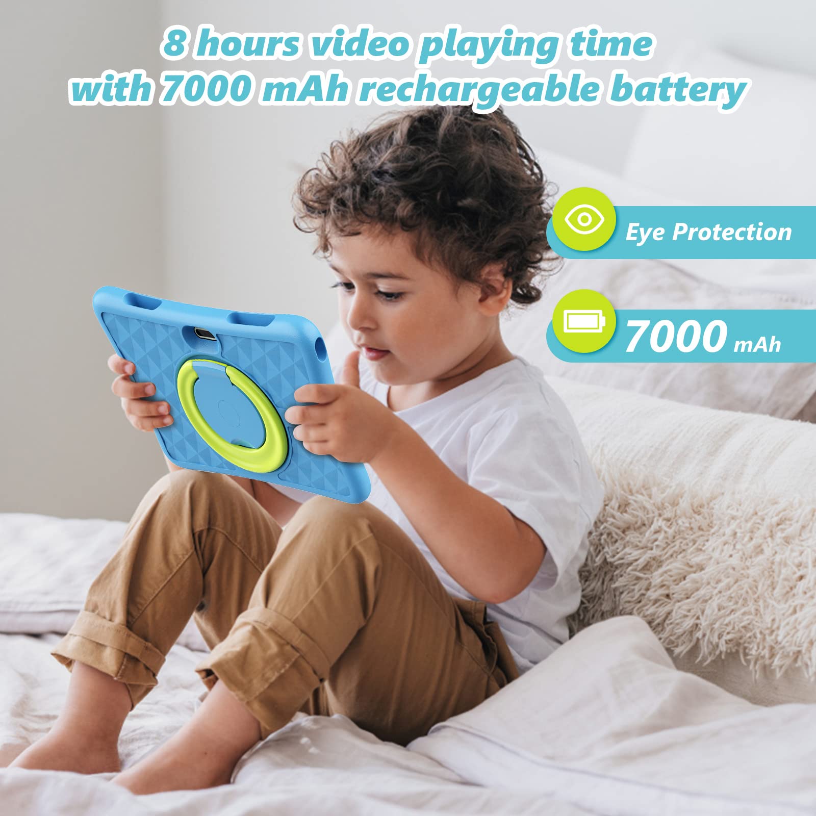 KYASTER Tablette pour Enfants, 7 Pouces 5G WiFi6 Android 12 Tablettes PC, écran IPS Full HD 1920x1200, 2 Go 32 Go, Contrôles parentaux Applications d'enseignement du Jeu, Case EVA avec Stylo KYASTER Tablette pour Enfants, 7 Pouces 5G WiFi6 Android 12 Tablettes PC, écran IPS Full HD 1920x1200, 2 Go 32 Go, Contrôles parentaux Applications d'enseignement du Jeu, Case EVA avec Stylo