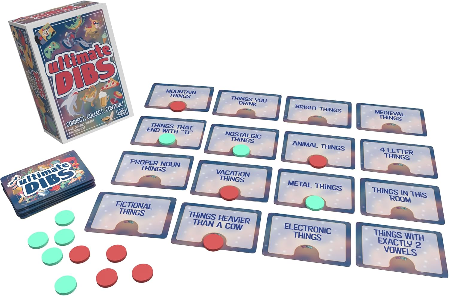 Skybound Games Ultimate Dibs - Dynamic Fast-Paced Team Party and Strategy Card Board Game for 2 to 12 Players Ages 8+