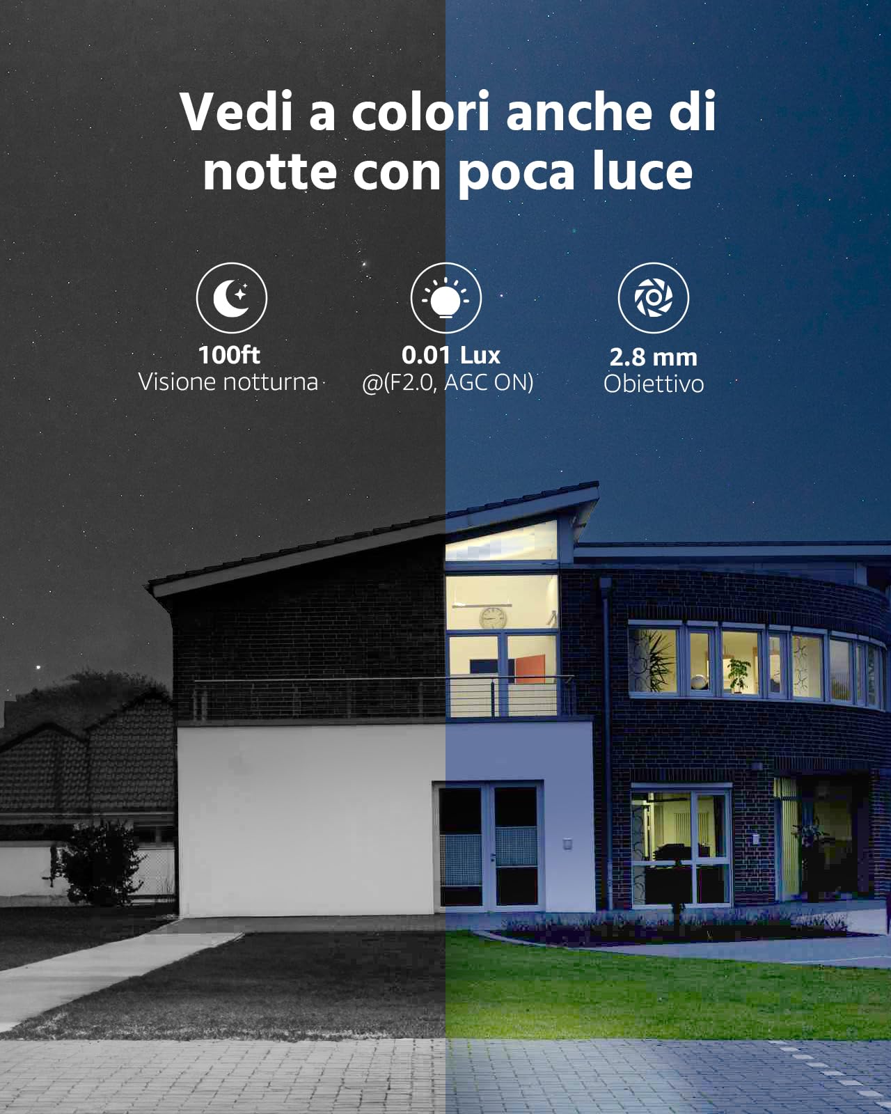 ANNKE Kit Videosorveglianza PoE Ultra HD 8CH 4K NVR con 2TB Disco Rigido H.265+ 4x Telecamere IP 5MP 3K Sistema Esterno EXIR Visione Notturna, Rilevamento Intelligente di Uomo e Veicolo