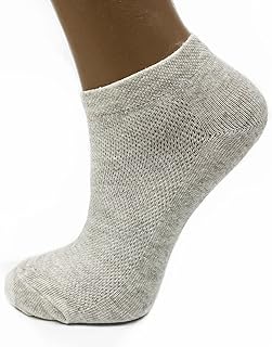 Men's Flax Linen Ankle Socks Quick-Drying Finely Made Mesh-knitted