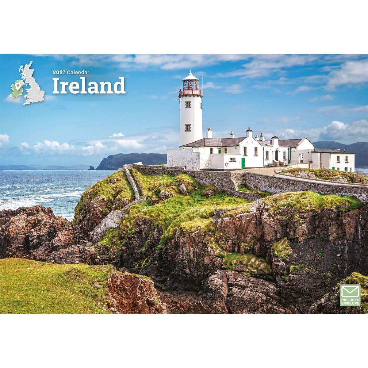 Ireland A4 Calendar 2027, Wall Calendars, Month To View, Travel, Gift–calendar