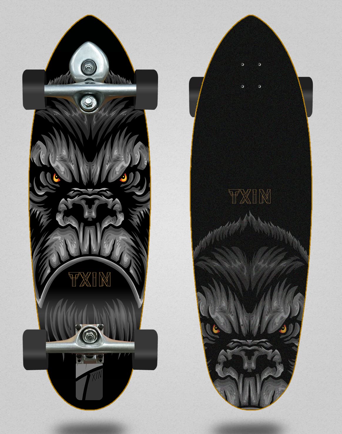Txin Surfskate Complete with Buri Surf Skate Trucks - En gorile 32.5