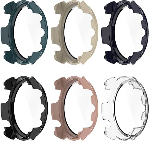 Miniatura 2 de FitTurn Compatible con Garmin Forerunner 965 - Funda protectora de pantalla de repuesto para PC, delgada, 3D, cobertura completa, protector de