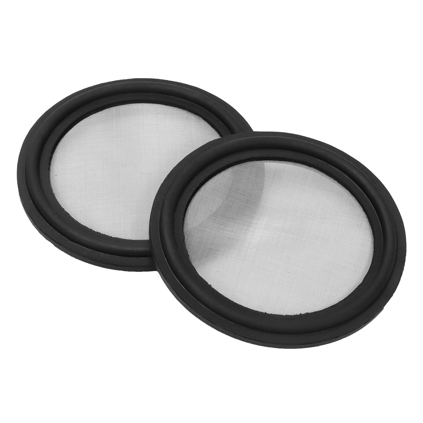 DERNORD 2 Pack 1.5" Sanitary Tri-Clamp Gasket Buna-N (NBR) w/Stainless Bonded Type Screen 150 Mesh