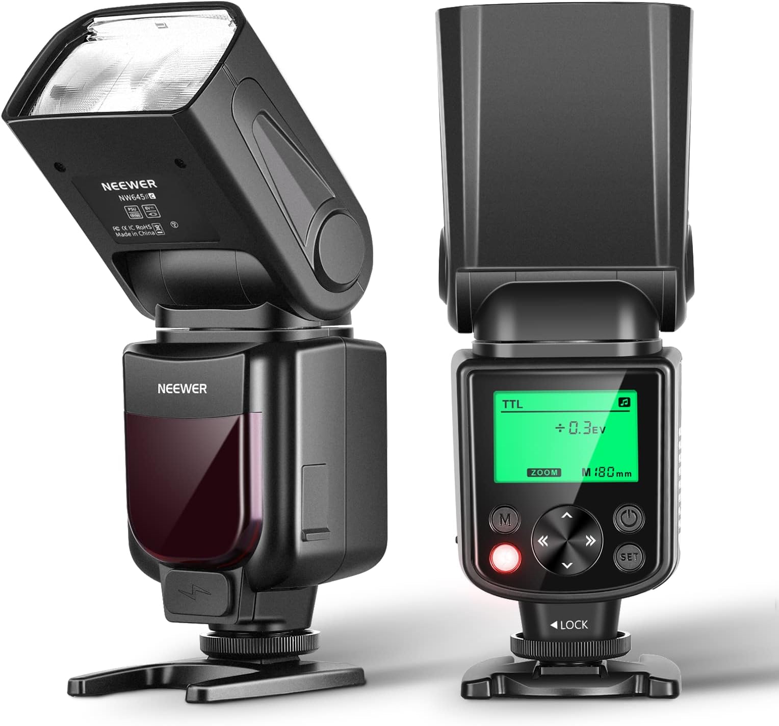 NEEWER Upgraded NW645II-C TTL Flash Speedlite, GN58 HSS Flashlight Speedlight Compatible with Canon EOS R6 R5 R3 R M6 850D 800D 760D 750D 650D 600D 7D Mark II 7D 6D Mark II 6D 5D Mark IV/III