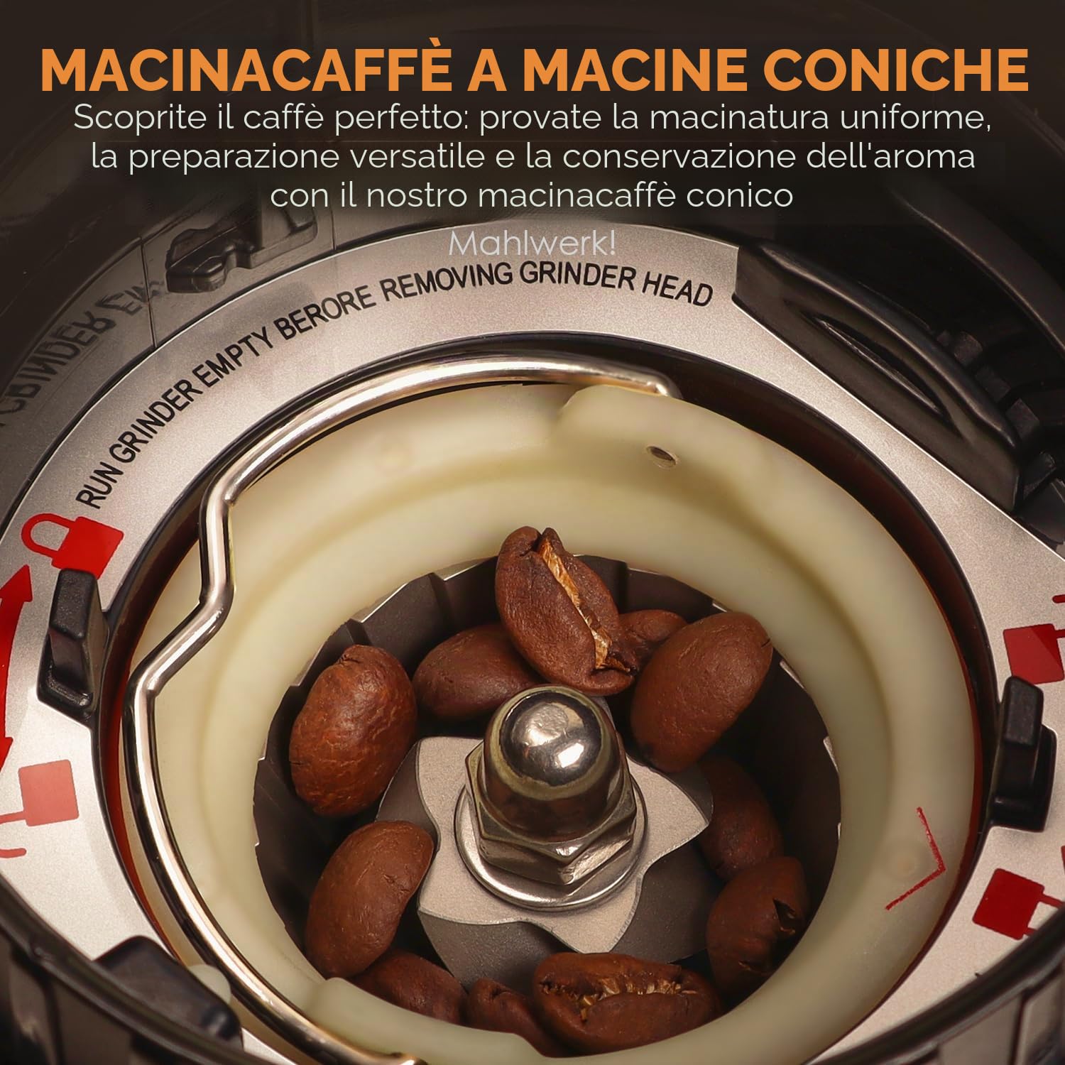 Biolomix Macinacaffè elettrico con manico rimovibile, 48 impostazioni, regolabile da 2 a 12 tazze, in acciaio inox, per drip/pour/filtri/estrazione a freddo (CG210