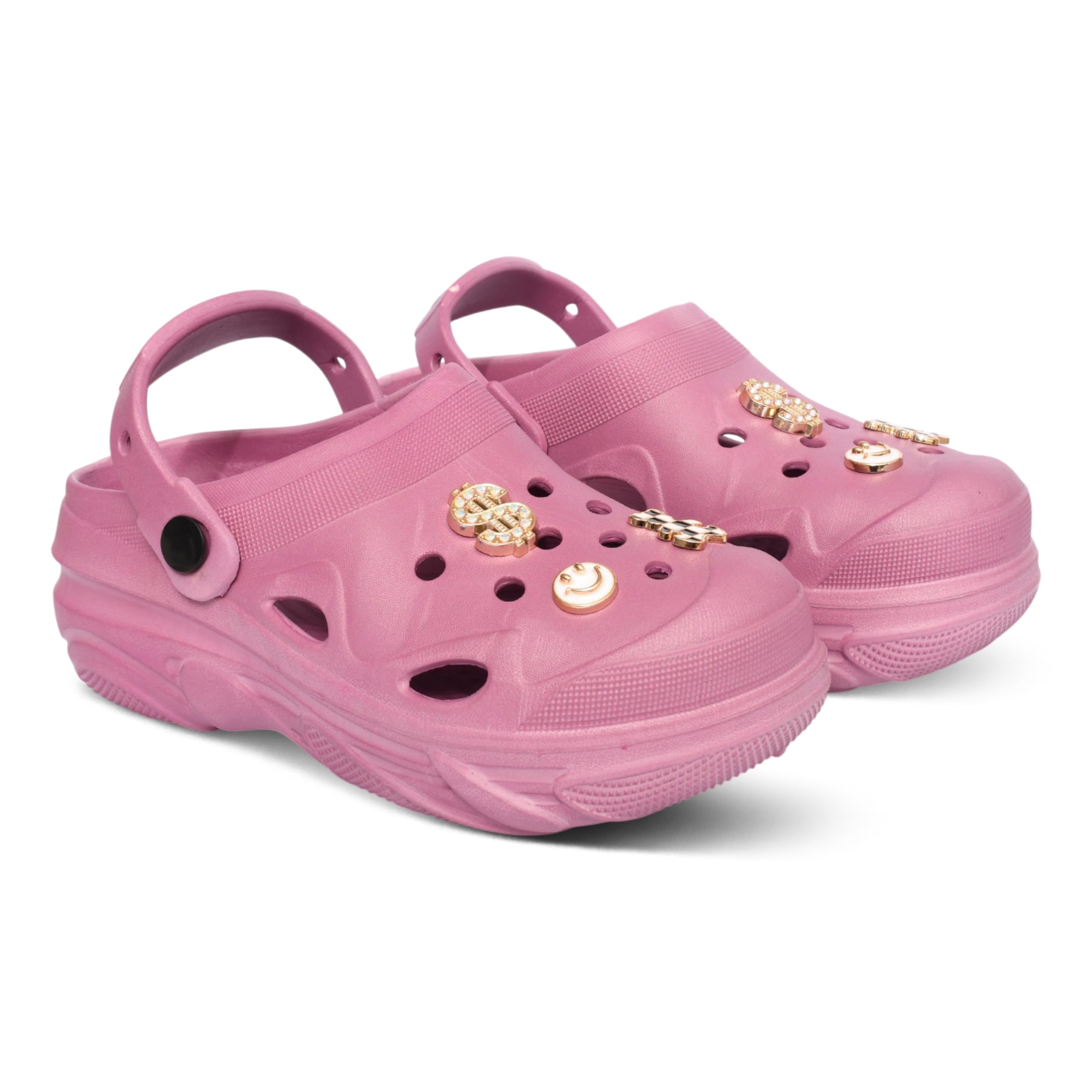 comfex Women's and Girls' Waterproof Clog Shoes, Slip-on Sandals with Adjustable Heel Strap, Breathable Anti-Slip EVA Slides with Cute Charms, Indoor and Outdoor-picture-47