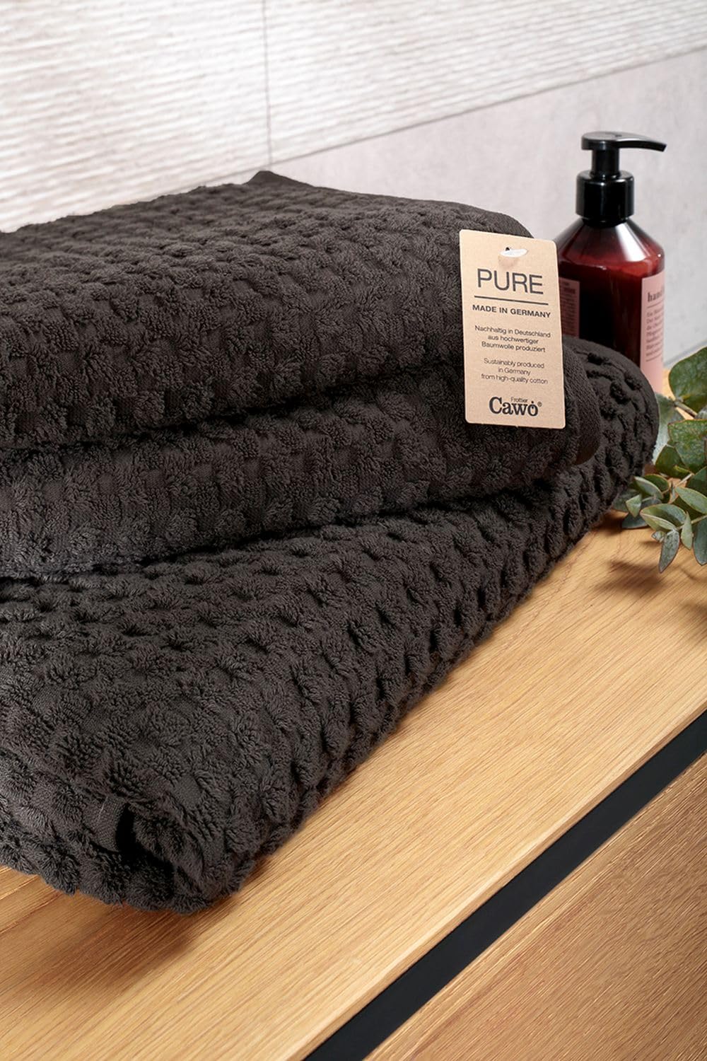 Cawö Duschtuch Pure Elements (Basalt)