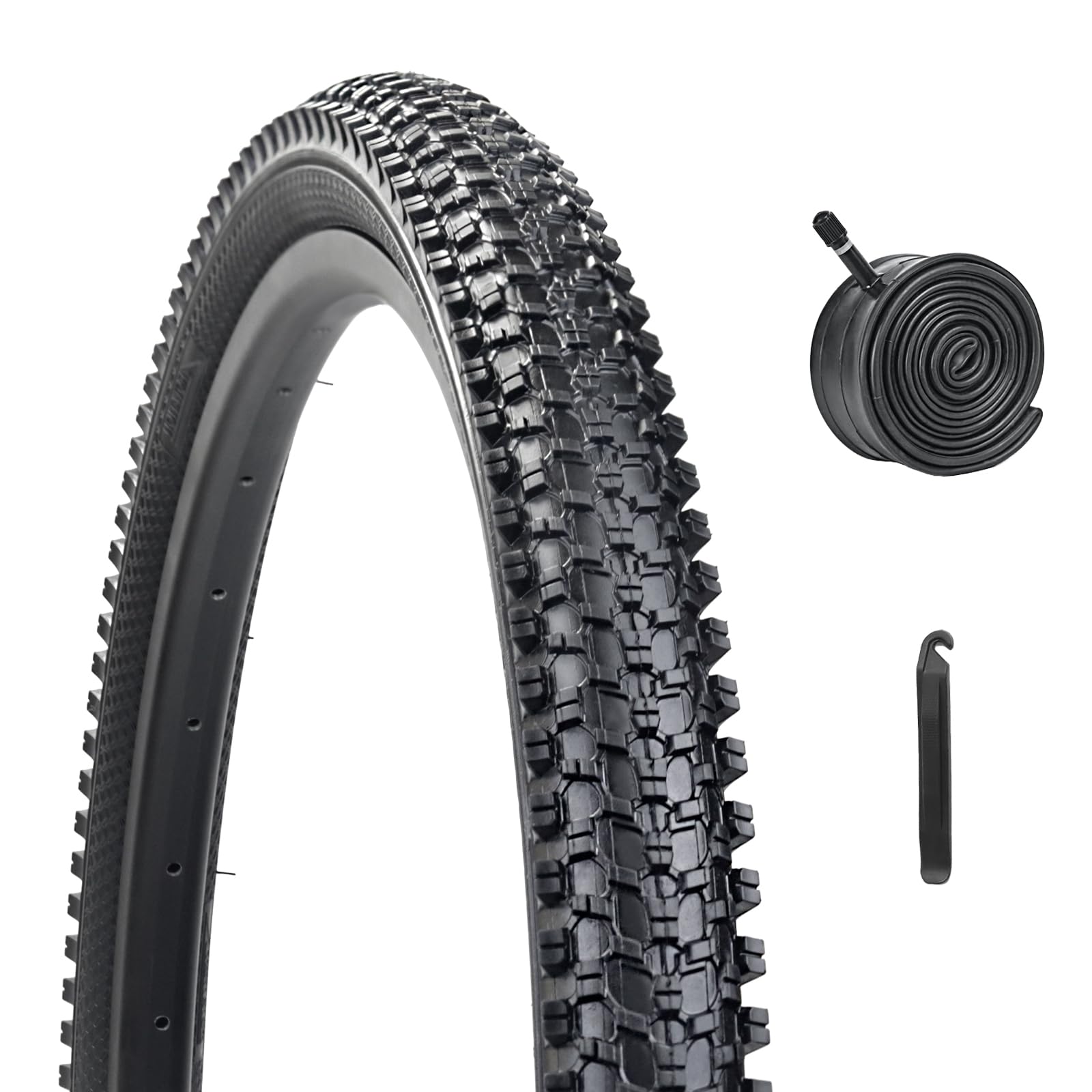 24x1.95 Bike Tire,HUIOK Folding Replacement 24 Inch Bike Tire,Cushioned and Comfortable MTB Bicycle Tire,Rubber Tires for Hard Roads, Muddy