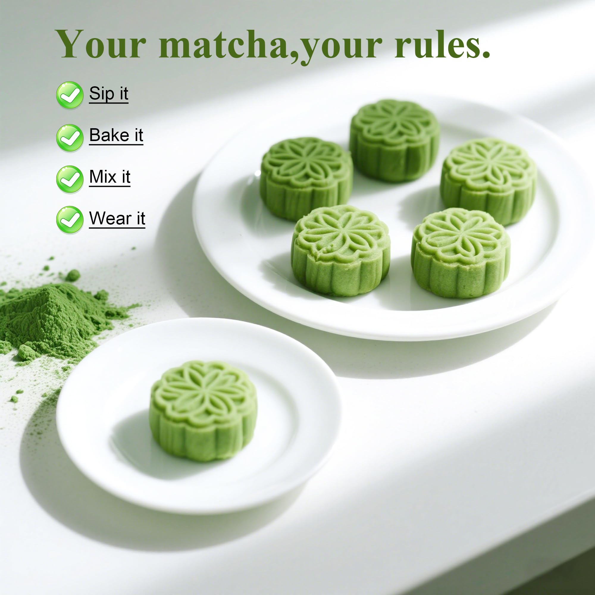 Premium Culinary Grade USDA-Certified Organic Matcha 100 Pure Green Tea Powder Perfect for Lattes Smoothies Desserts and Baking — view 5