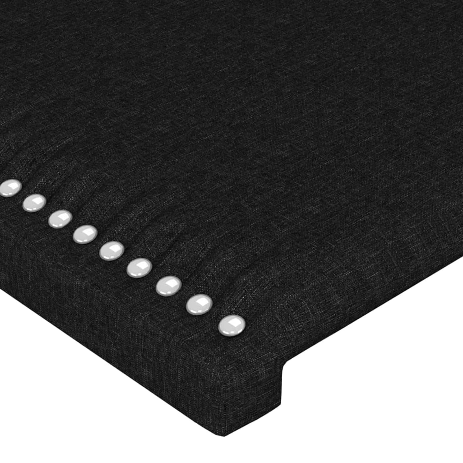ZEYUAN Cabecero, Cabezal De Cama, Cabecera para Cama, Cama Cabeza, Cabezales Dormitorios Modernos, de Tela Negro 90x5x78/88 cm
