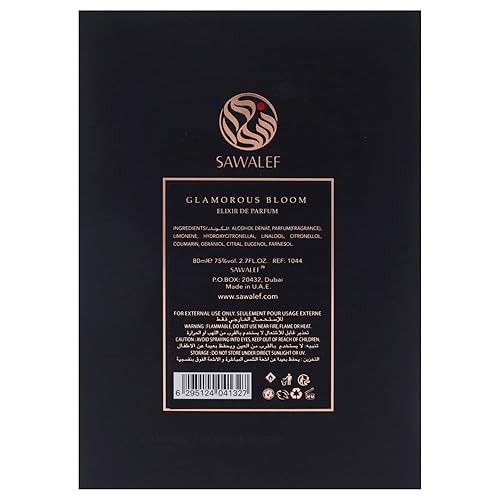 Miniatura 5 de Swiss Arabian Sawalef Glamorous Bloom - Perfume para mujer - Spray corporal de larga duración - Mezcla de manzana y rosa - Aroma intenso y seductor