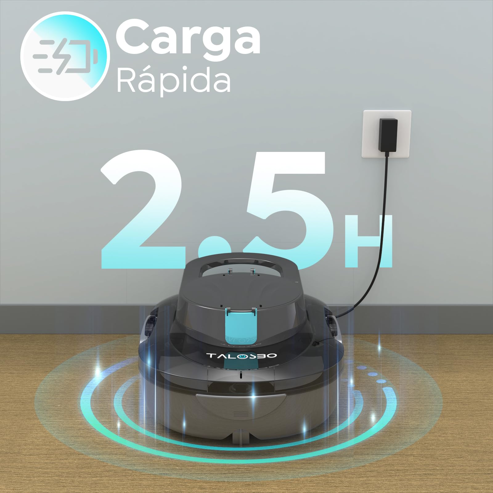(2026 Upgrade) S1PRO Robot Piscina, Doble Motor Robot Limpiafondos Piscina Sin Cable, 120 Min de Limpieza, Carga en 2.5h, Autoaparcable, para Piscinas de Fondo Plano 100 m²