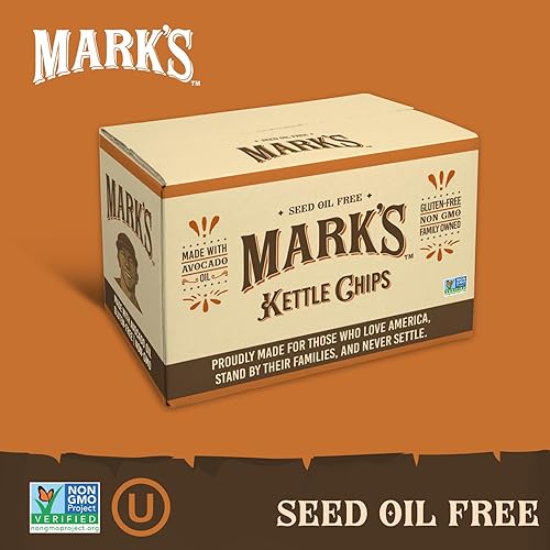 Miniatura 6 de MARK'S Kettle Cooked - Papas fritas de aceite de aguacate, paquete variado, sin gluten y sin aceite de semillas, paquete variado de 3 sabores, 5