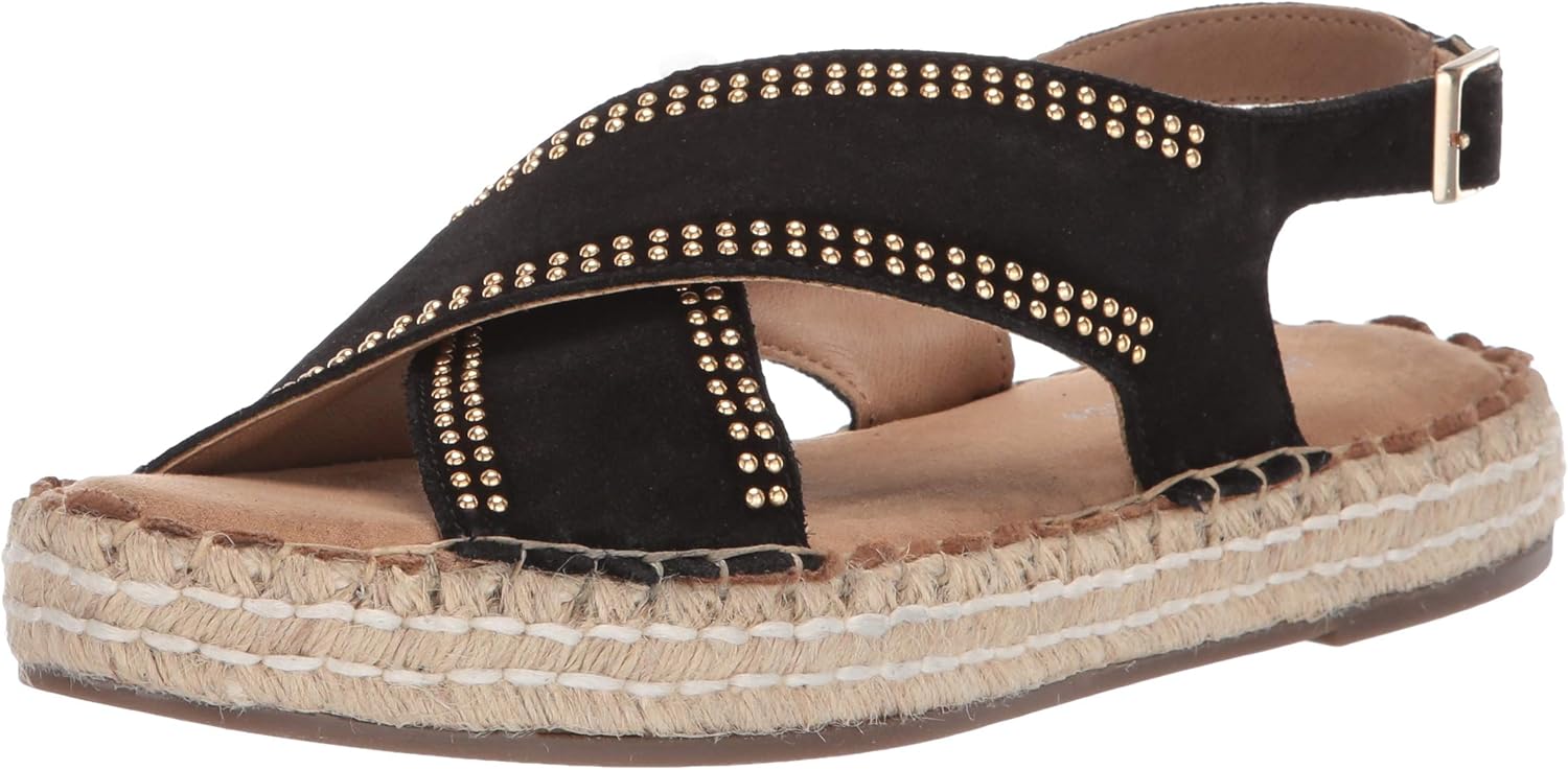 Aerosoles Women's Espresso Sandal, Black Suede, 5 M US