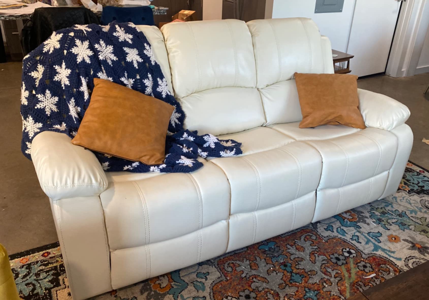 82/mo Finance Pannow Double Recliner Loveseat with Console Slate