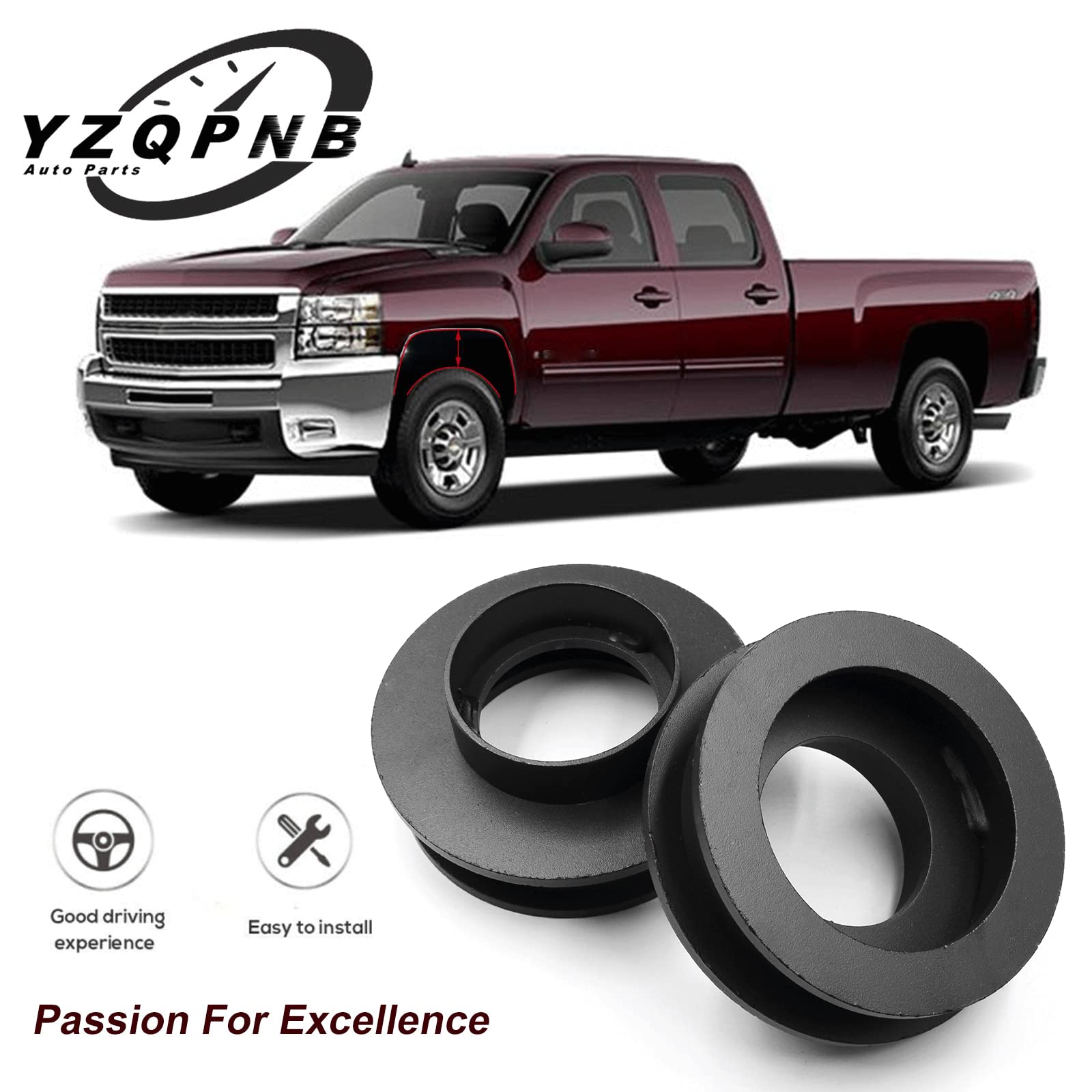 Chevy Silverado 3 Front and 2 Rear lift kit for 2007-2018 GMC Sierra Leveling Chevy Silverado 3 Front and 2 Rear lift kit for 2007-2018 GMC Sierra Leveling