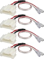 Vista 1 de RED WOLF Adaptador de arnés de cableado para altavoz de puerta, seleccione para VW Volkswagen 1999-2019 Golf/Beetle/Passat, 1999-2016 Jetta