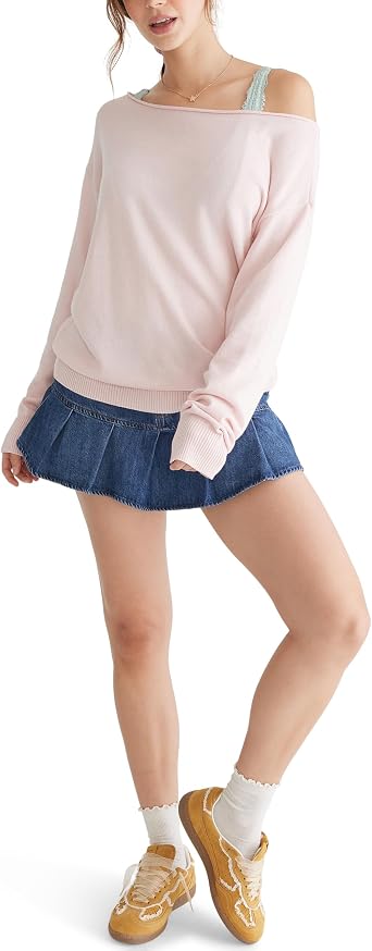 AEROPOSTALE Women's Off The Shoulder Sweater