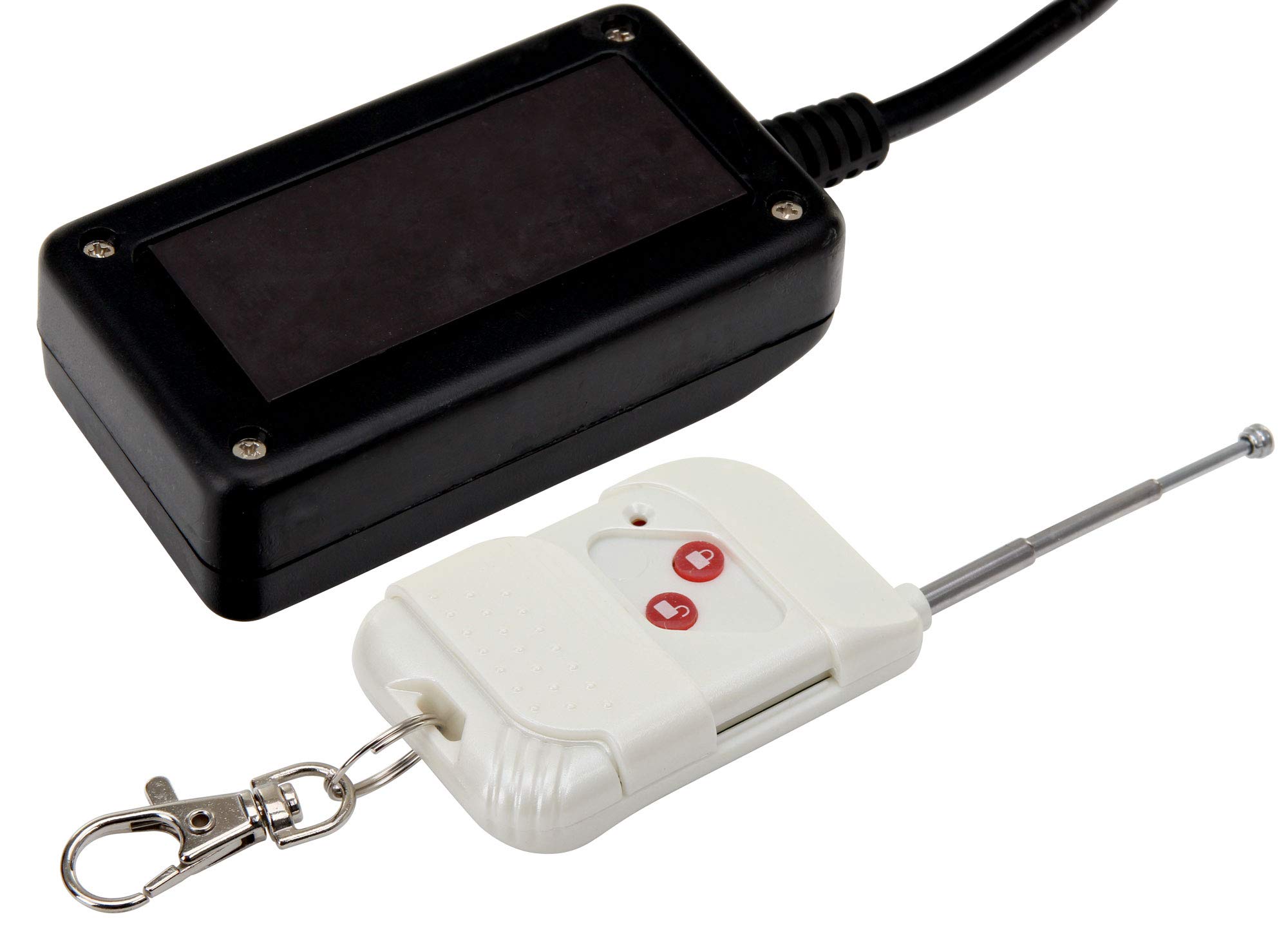 Showlite SM-600 Macchina della Neve incl. Telecomando Wireless + Set 1 L Liquido Neve (Portata Neve: 30 m³/min, Capacità Serbatoio: 1 L, incl. Staffa di Sospensione)