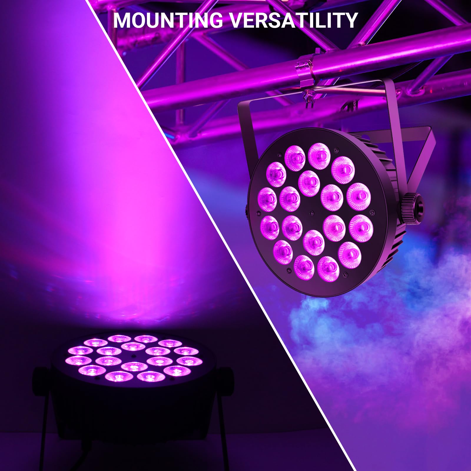 Amazon.com: 180W RGBW Par Lights DMX - LED Stage Par Lights 2 Pack