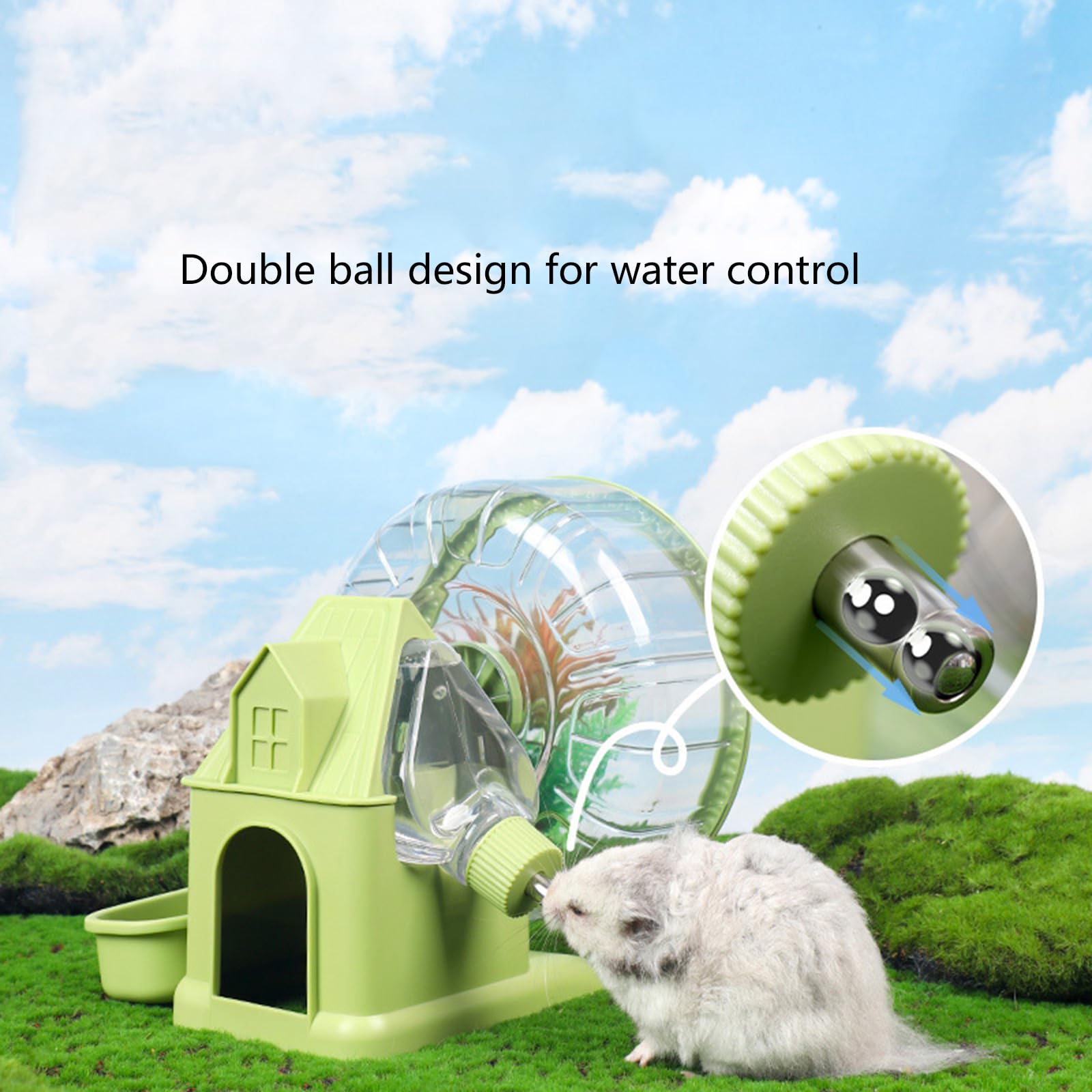 Jouet d ' Exercice pour Gerbille, Roue de Jogging rotative Transparente pour Animaux de Compagnie, pour Hamsters, gerbilles, Souris, Bol de Nourriture pour Hamster