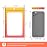 100 Pcs Resealable Mylar Bags, Gradient Color Food Storage Bags, Zip Bag Foil Bags Packaging Pouch for Food Storage, Sample, Small Business (Yellow Orange, 4.7 X 7.1 Inch)