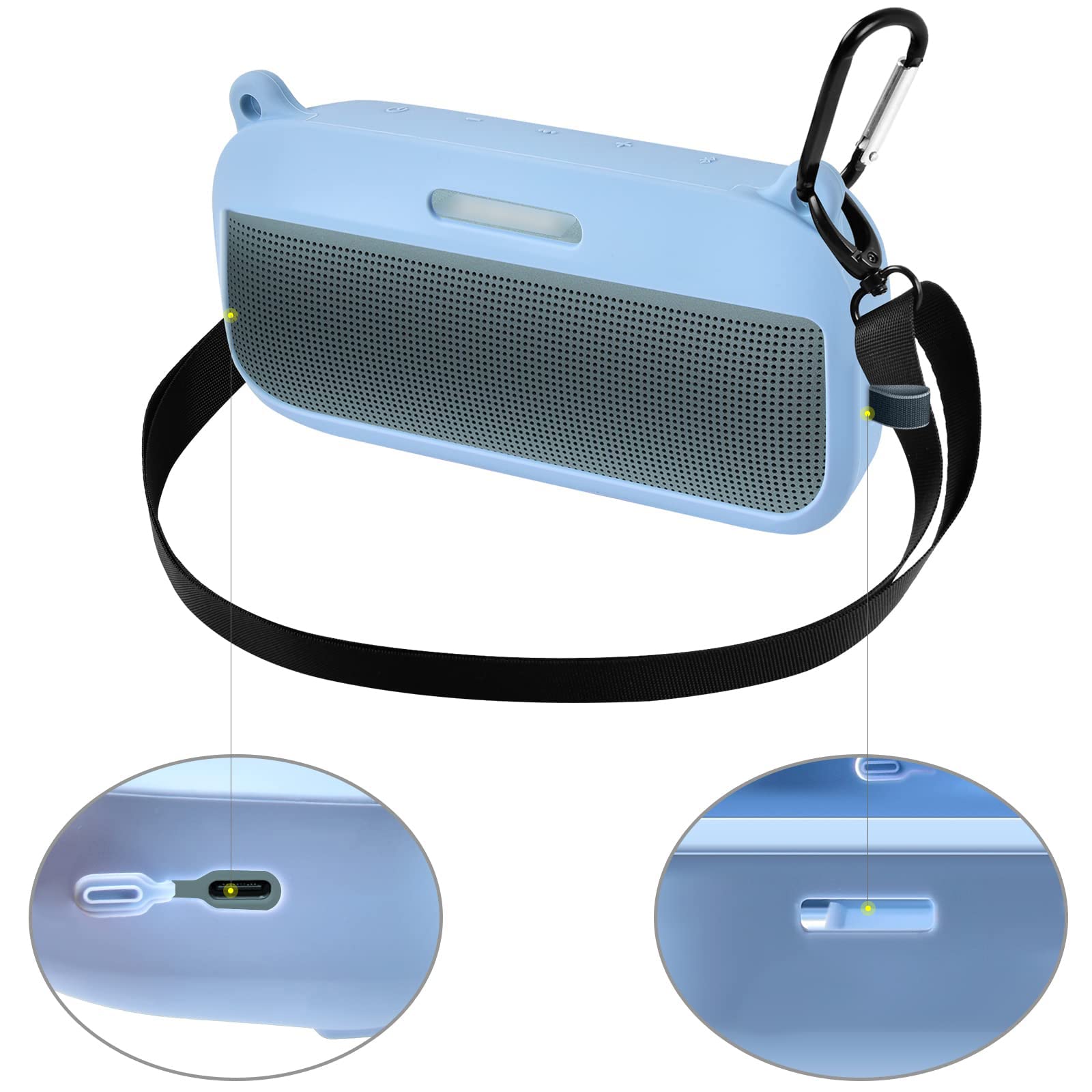 Amazon | シリコンケース Bose SoundLink Flex Bluetoothポータブル