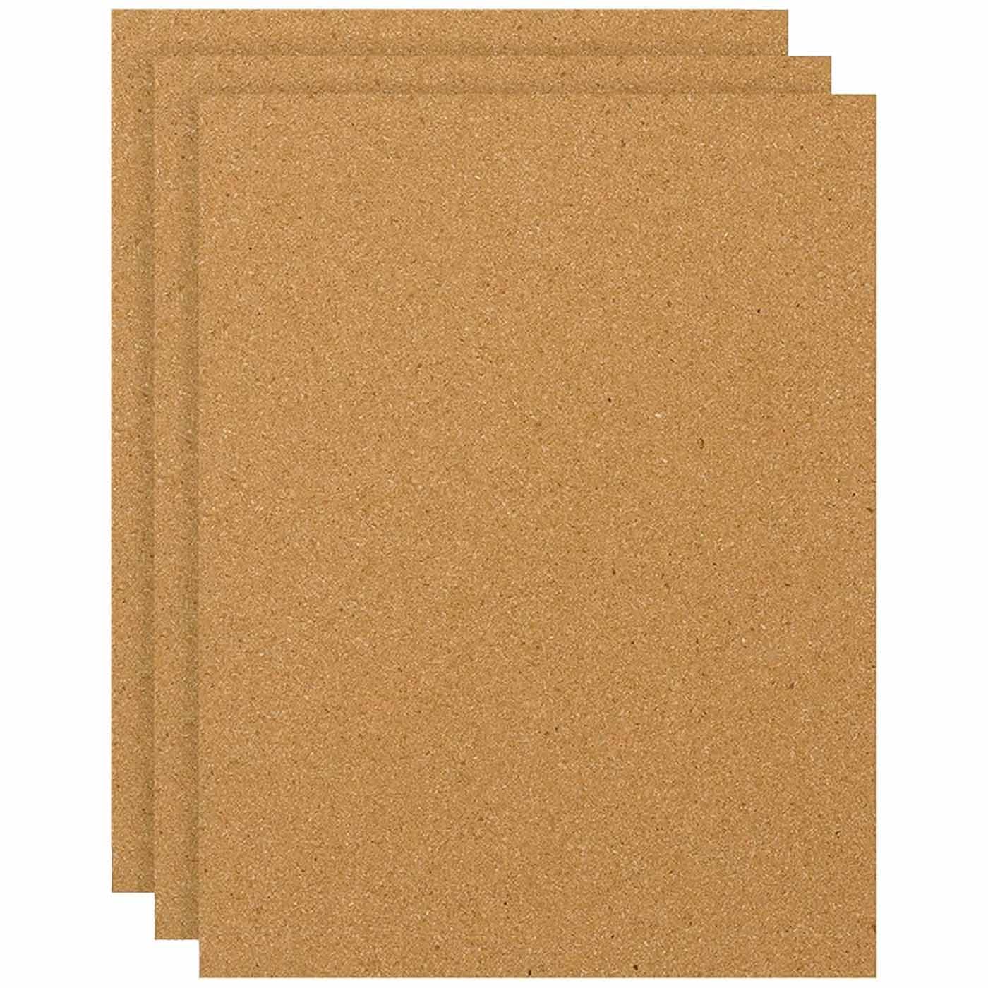 Láminas de corcho grosor 2 mm 40 x 60 cm Pack de 3