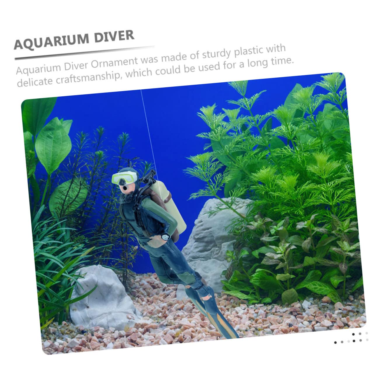 BESPORTBLE 8 Pièces Plongeur d'aquarium décor de Figurine d'action d'aquarium Ornements Miniatures Accessoires d'aquarium décor de Plongeur de Simulation Ménage Modèle Pierre décorer