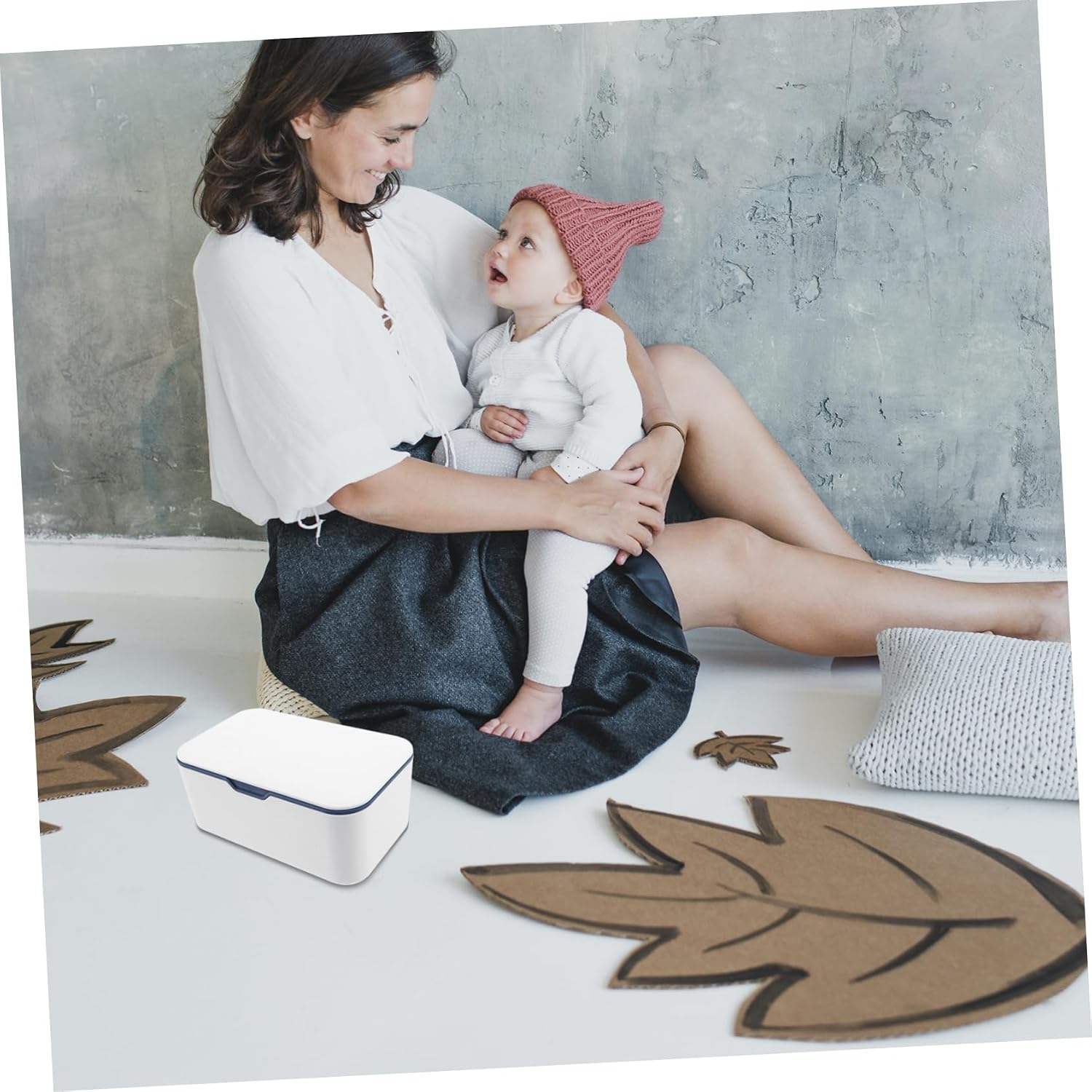 MAGICLULU 2pcs Portable Tissue Box for Diapers Newborn Flushable Wipes Box Outdoor Wipe Dispenser for Parent
