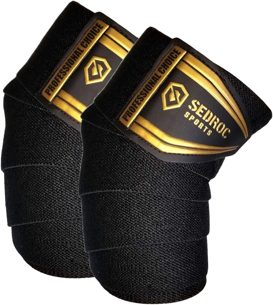 Sedroc Pro Weight Lifting Knee Wraps Powerlifting Squats Support Straps for Men and Women