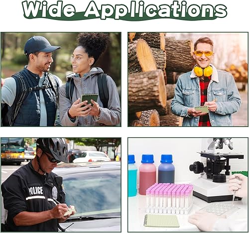 Miniatura 7 de Paquete de 10 cuadernos tácticos impermeables para todo tipo de clima, bloc de notas en espiral superior para grabación de actividades al aire libre