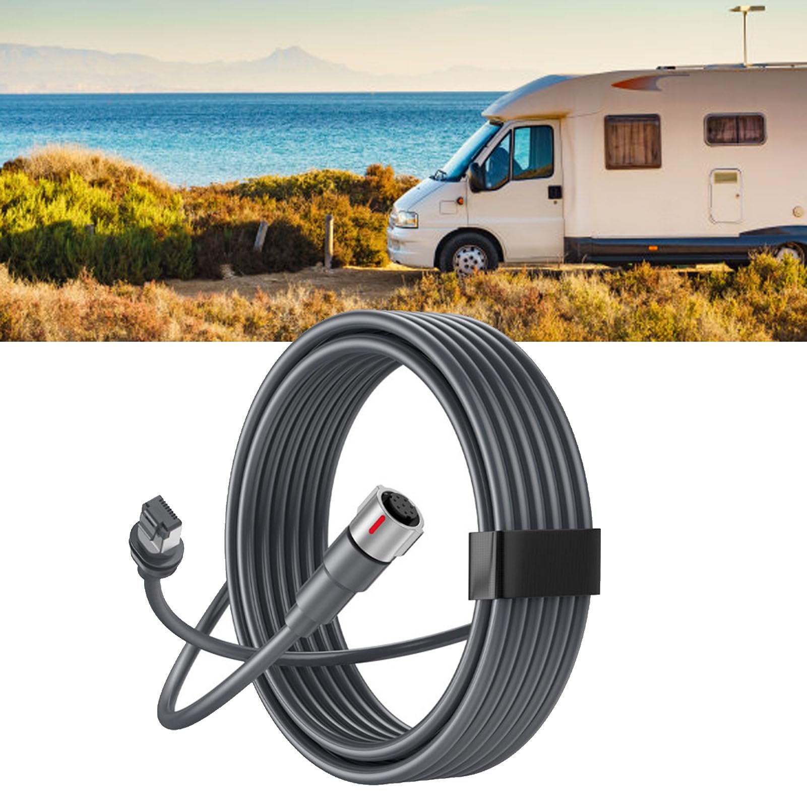 Oumefar Kabel do Anteny Gen 3 Performance, Wymienny Kabel Przedłużający 10FT 23AWG z IP68, do Anteny i Zasilacza