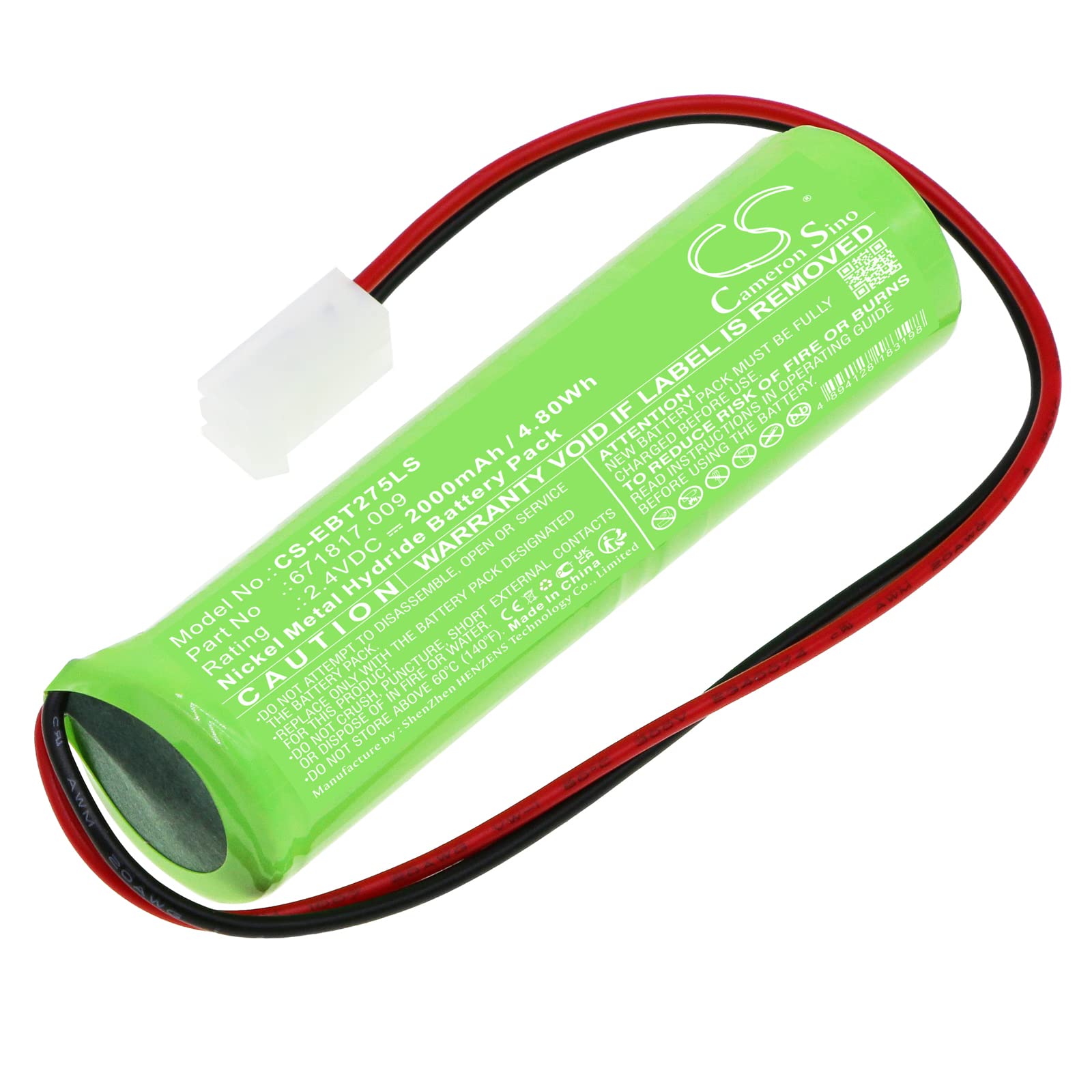 TCTK Akku 2000mAh Kompatibel mit [EluBat] D-SC1800BTx2-MOLEX/5239, KRMT 23/43, Swiss 275 602 Ersetzt 671817.009