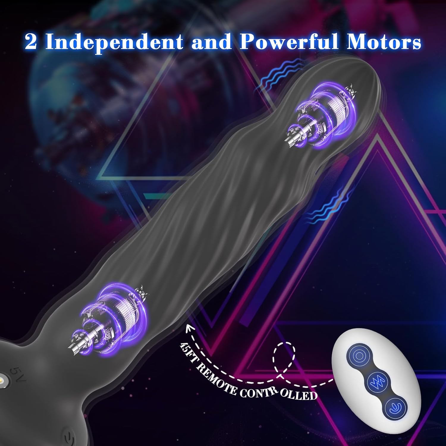 Anal Male Adult Sex Toys - Wriggling Rotating Vibrating Prostate Massager Anal Butt Plug Sex Toy for Men Women Couples, Porinda Remote Control Anal Dildo Vibrator with Suction Cup, 7 Modes Anal Beads