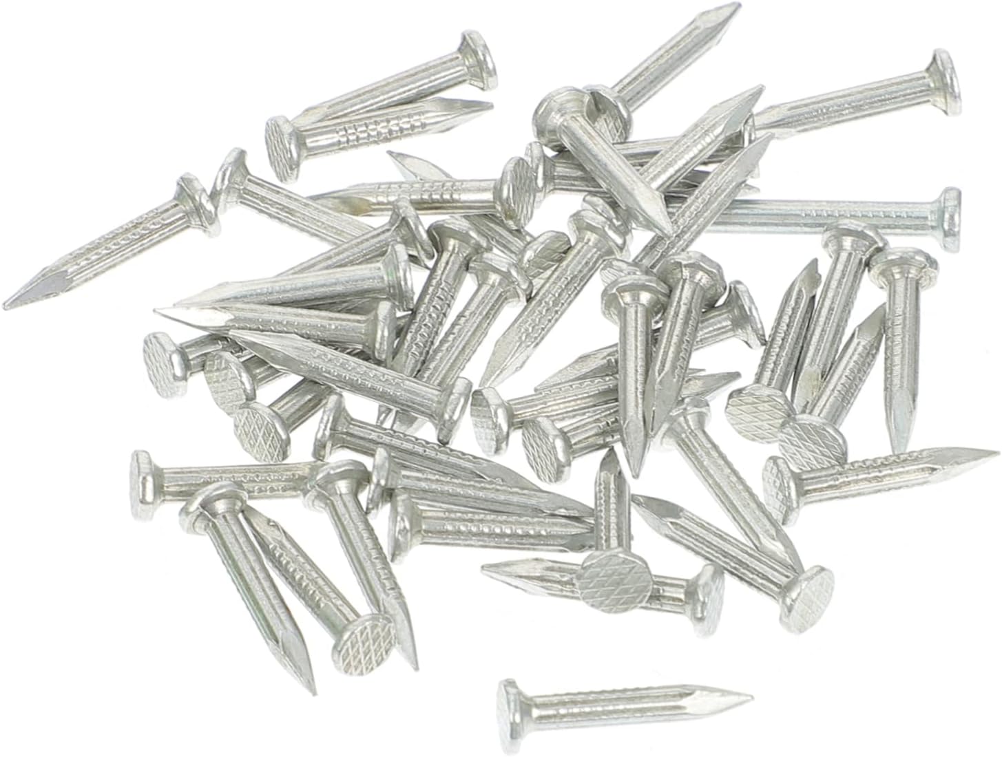 LIFKOME 310pcs Galvanized Point Tip Cement Nails Hardened Steel for Concrete Wall Brick and Woodworking Applications