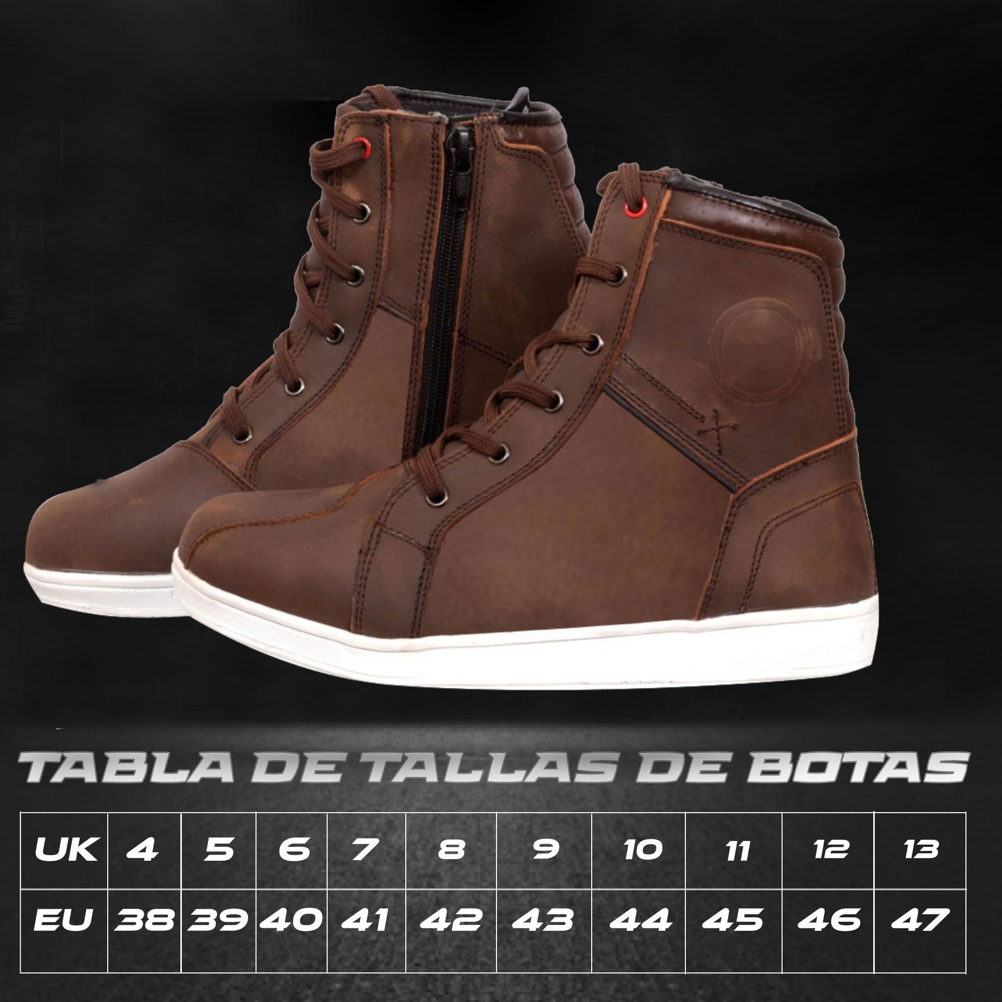 Botas de Moto Impermeables Zapatos de Moto para Hombre Botas de Moto Zapatos Cortos de Motocross.