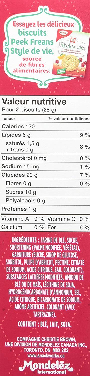 Christie Peek Frean Fruit Creme, 300g