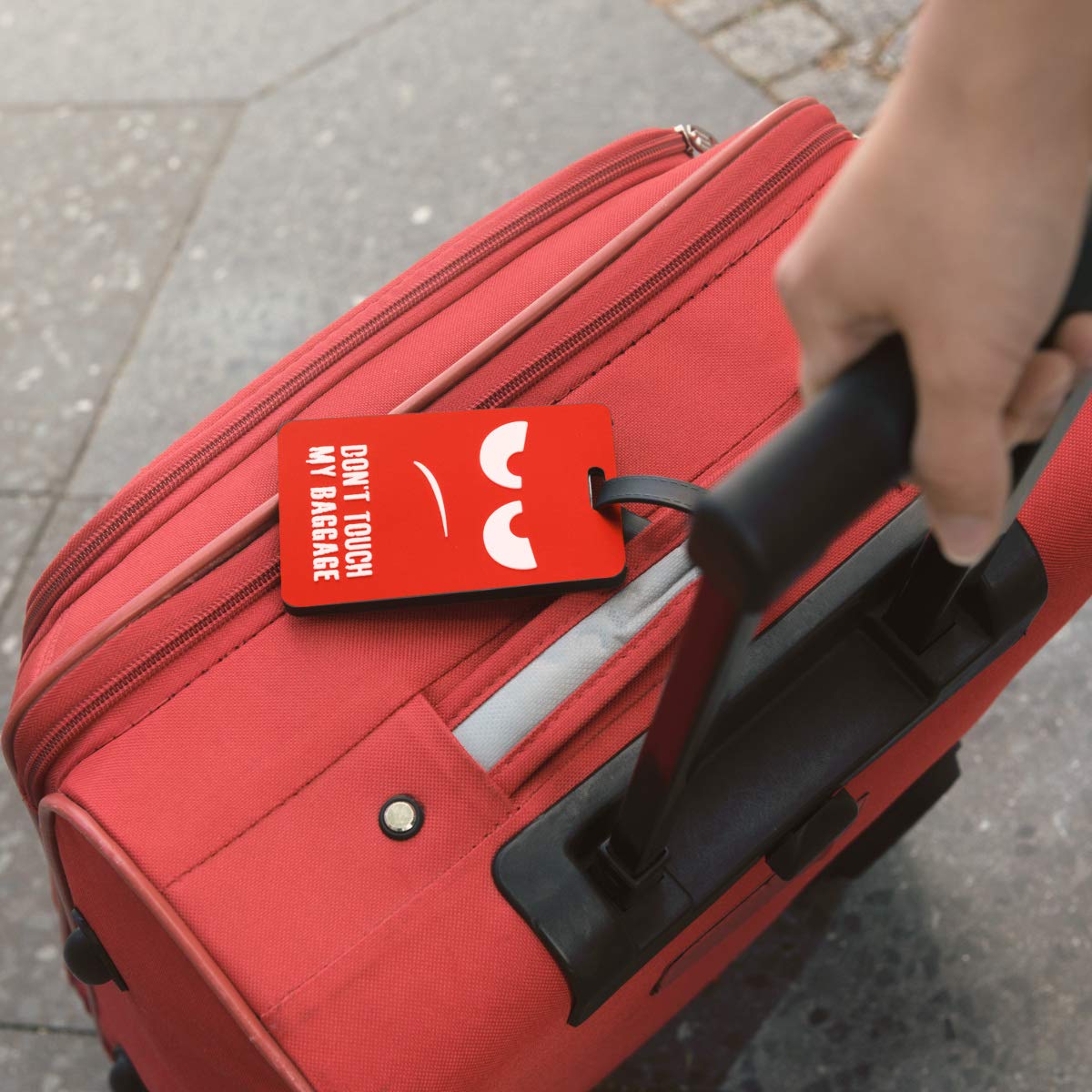 Flintronic Etichette Valigia, 2 Pezzi Viaggio Bagagli Tag, Etichette