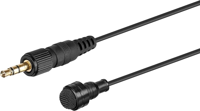 Saramonic DK5A | Water-Resistant 7mm Omnidirectional Lavalier for Saramonic, Sennheiser, Rode, Azden, Nady, Senal, Boya and More Wireless Transmitters and Recorders with 3.5mm Input