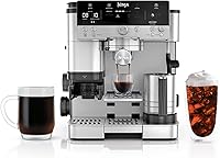 Ninja Luxe ES601 Renewed 3-in-1 Espresso Machine with Grinder, Frother, Drip & Cold Brew - Silver