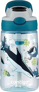 Contigo Kids Water Bottle with Redesigned AUTOSPOUT Straw, 14 oz., Shark