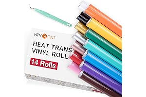 HTV Heat Transfer Vinyl Bundle - Pack of 14 12" x 3FT...