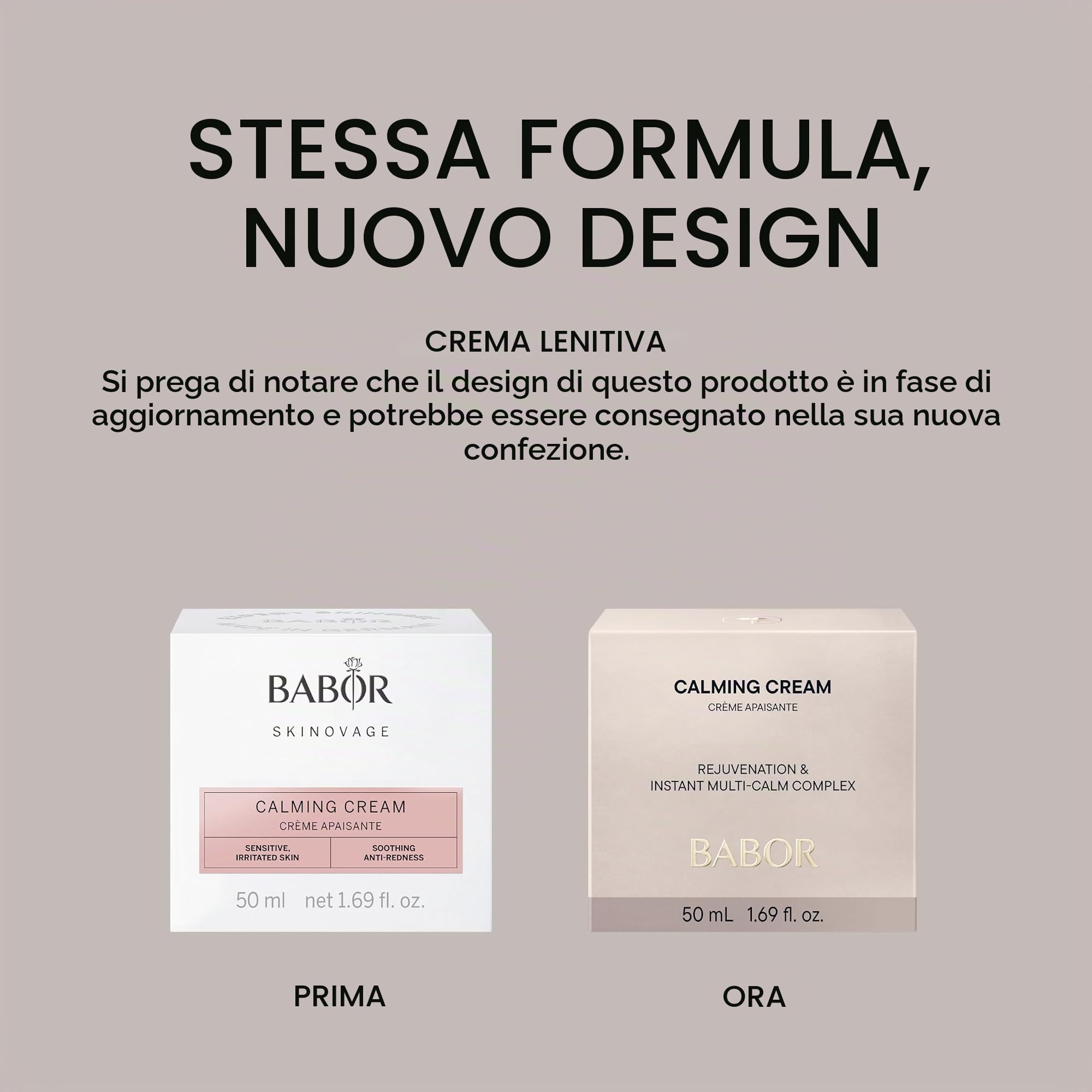 BABOR SKINOVAGE Calming Cream Crema idratante viso, 50 ml | Per pelli sensibili, Senza coloranti né profumi, Formula vegana