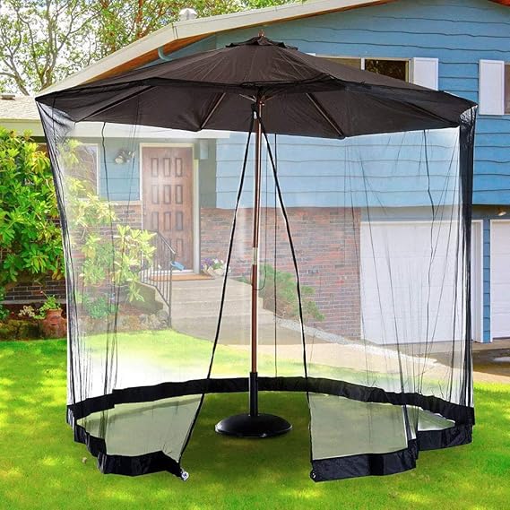 YONG Patio Umbrella Screen,Mosquito Netting Patio Umbrella