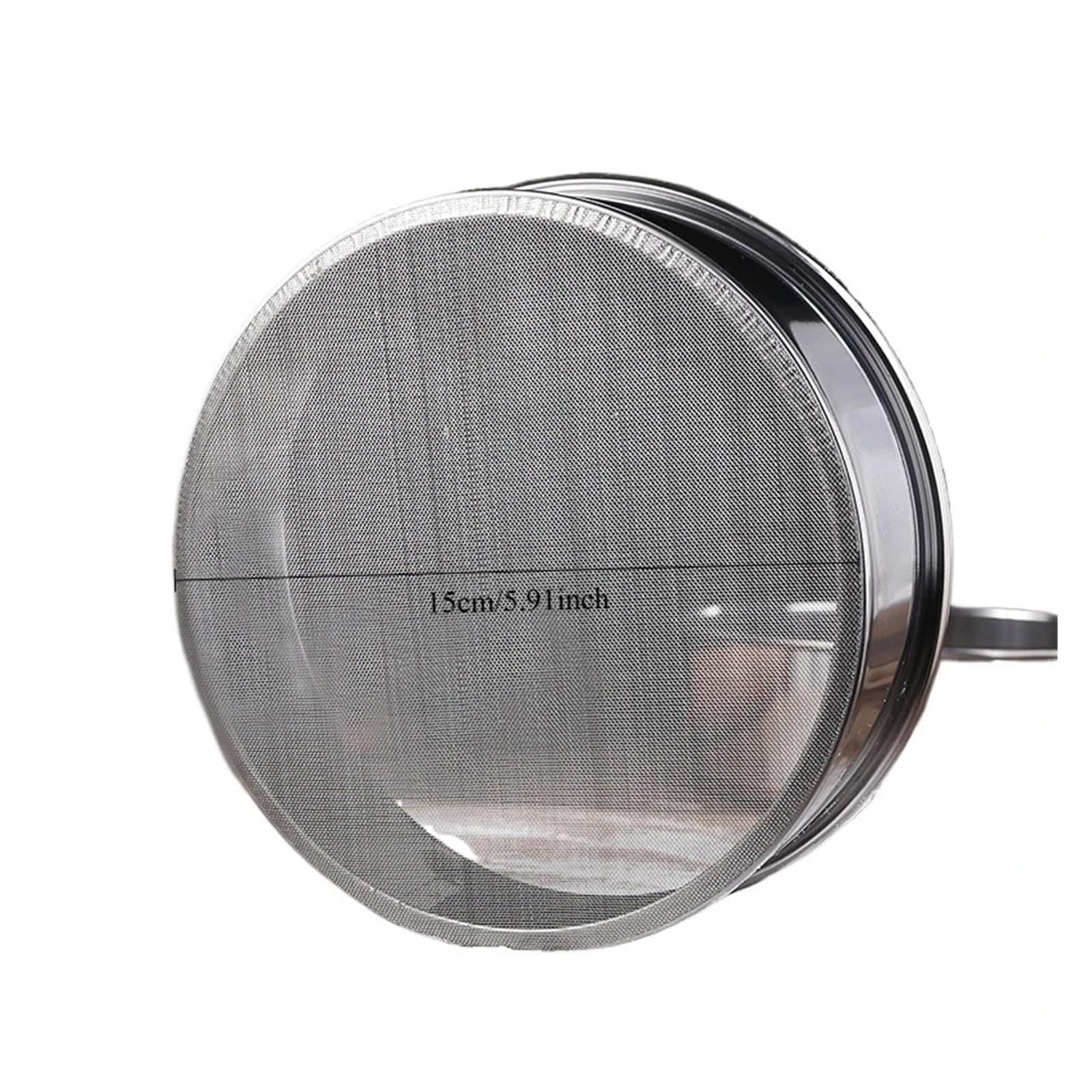 sieb edelstahl 2 stücke 40/60 Mesh Küche Ultrafeinen Mehl Sieb Professionelle Runde Edelstahl Kuchen Backen(60 mesh)