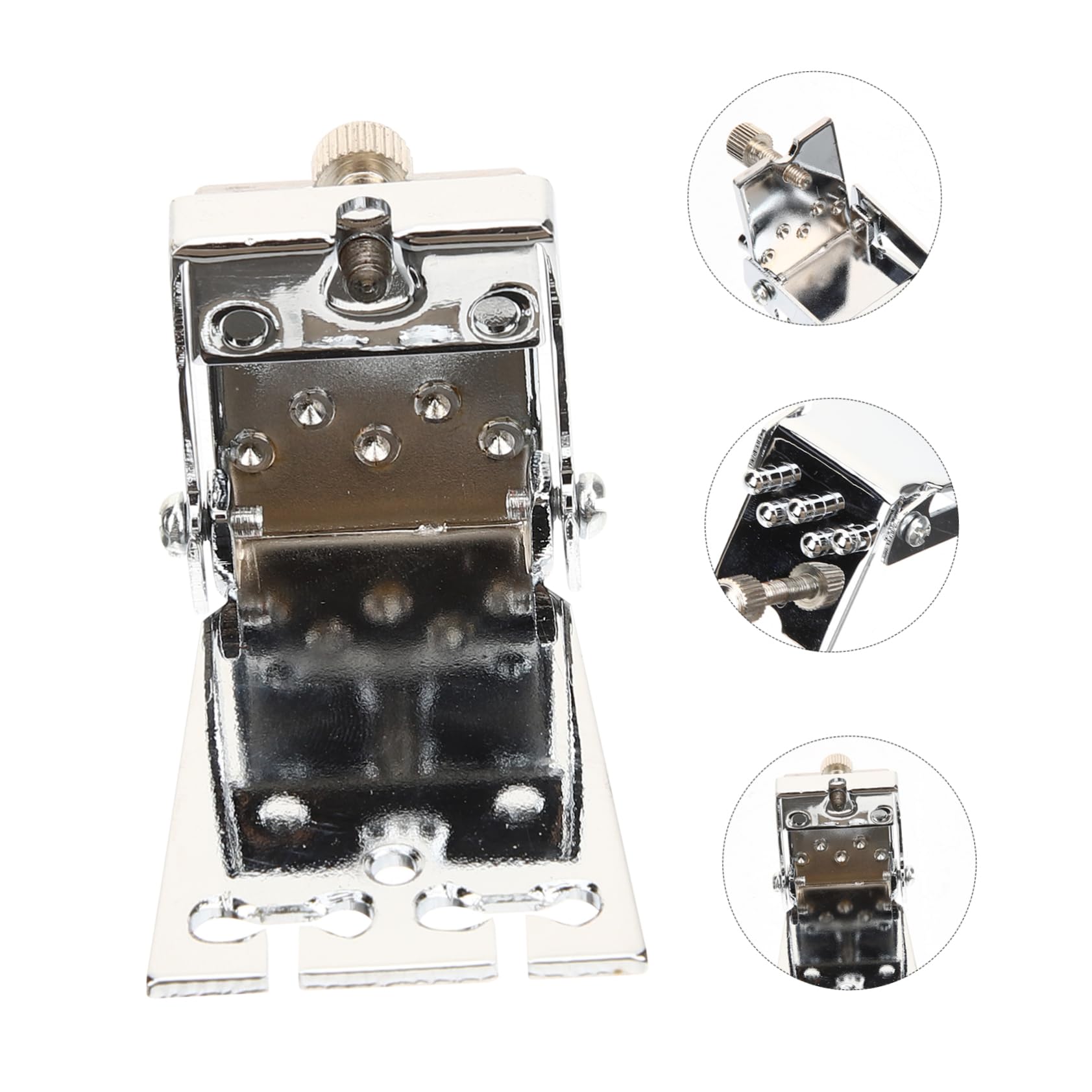 ibasenice 3stücke Metal Banjo Tailpiece Saiten-banjo Robuste Chromkonstruktion Installieren Verbessert Spielbarkeit Perfektes Zubehör Für Musiker