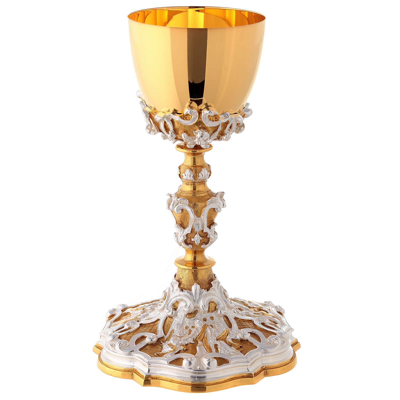 Holyart Chalice and Ciborium Miracles Scenes, CiboriumCiborium Diameter: 13 cm|Ciborium Height: 26 cm|Chalice Capacity: 300 ml|Chalice Height: 22 cm